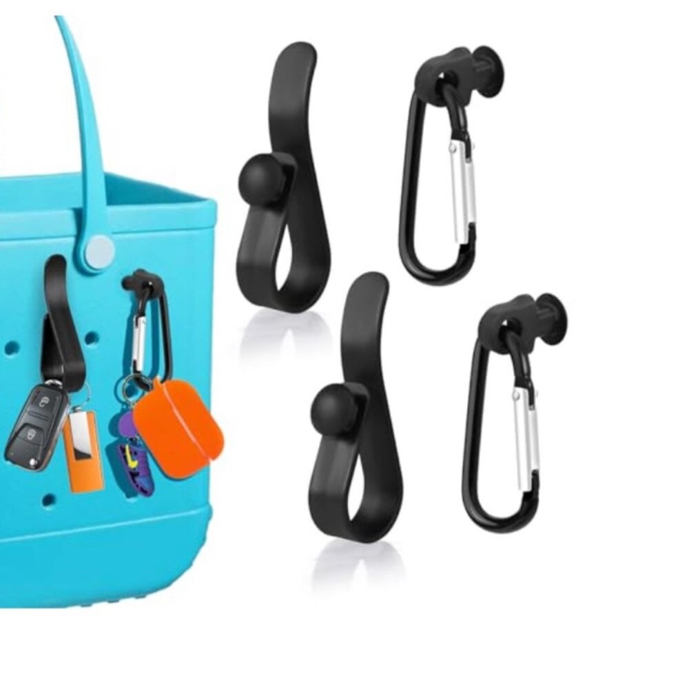 4 black Key Holders Bundle for Bogg Bag and tote bags